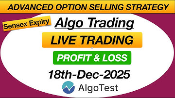 Algotest Option Selling strategy | Sensex Expiry Full Day P&L Report #algotest