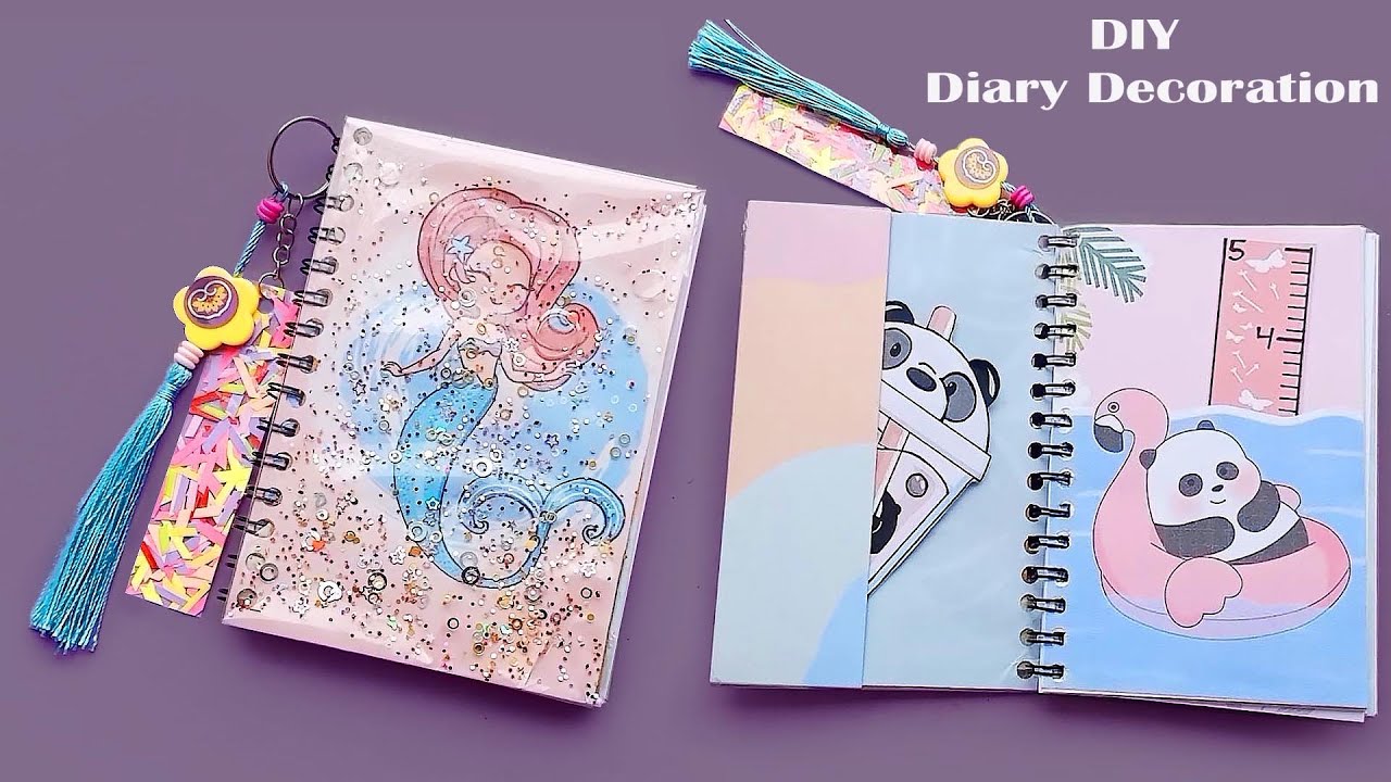 How to decorate DIARY / NOTEBOOK || DIY || NOTEBOOK DECORATION IDEAS ...