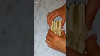 Buns Shaping by dough croissant baking