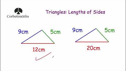 Triangle Inequality Theorem - Corbettmaths