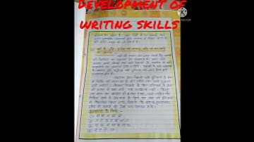 Development of writing skills ...B.Ed notes