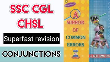 Mirror of common errors Conjunction For SSC #chsl2020 #cgl2020