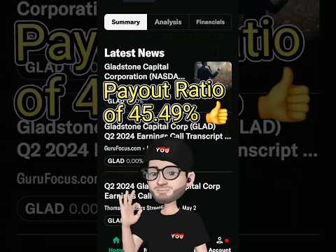 📈💰 100K Invested Gladstone Capital Corp Generates How Much Income? #shorts