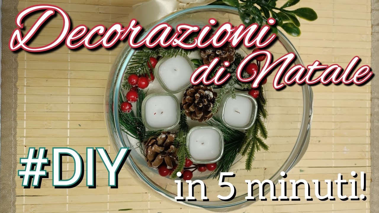 Centrotavola Dell'avvento Fai Da Te Natale Fai da Te - DECORAZIONE DI NATALE - CENTROTAVOLA - CANDELE dell