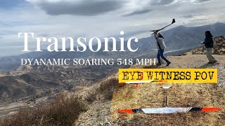 Dynamic Soaring - 882 kph 548 mph World Record eye witness pov | Record RC Airplane Speed transonic