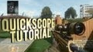 How to QUICK SCOPE in BLACK OPS 2 Tutorial Black Ops 2 Sniping Multiplayer