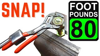 Little Knipex Cobra 125 Pliers Pushed to the Limit