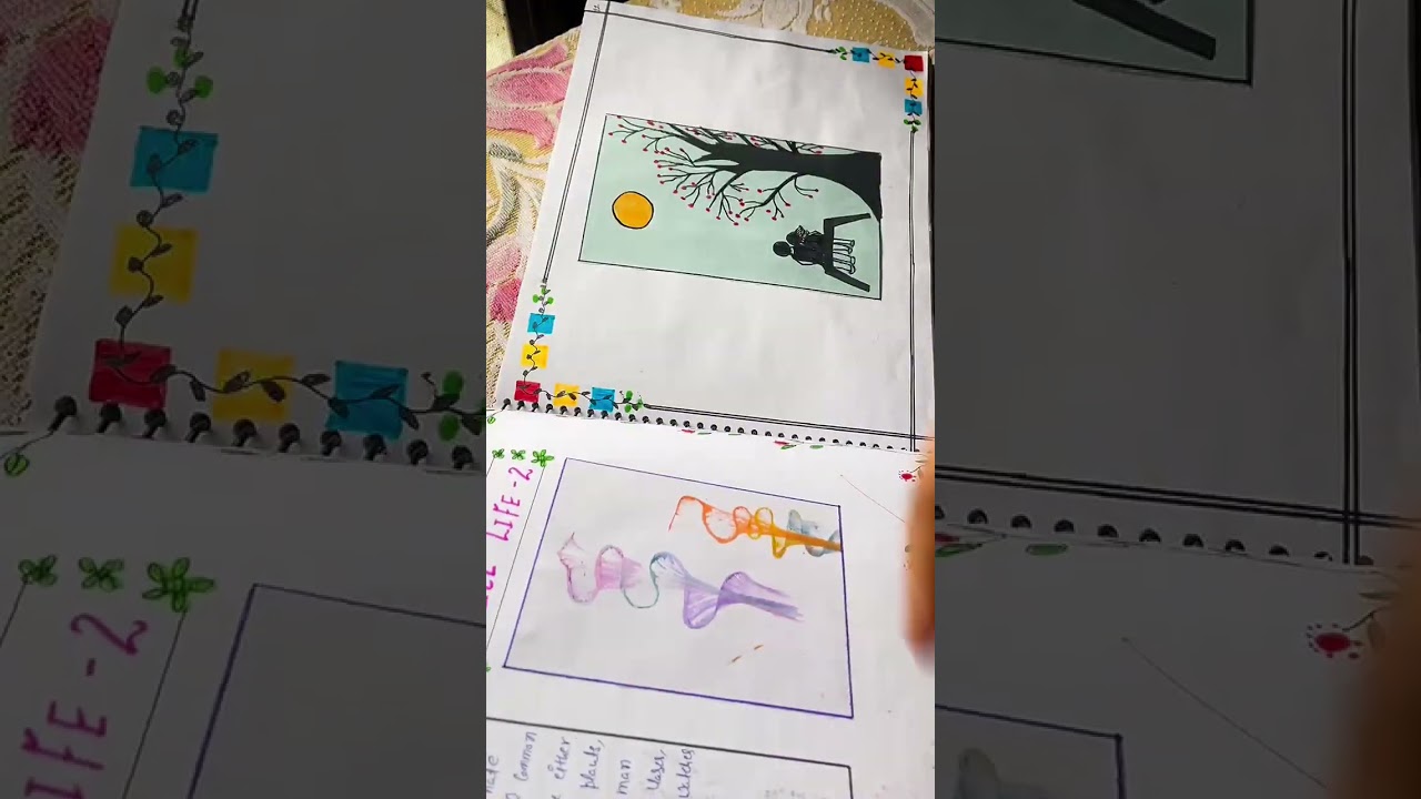 B.ED Art And Drama EPC 2 file / chart paper designs 