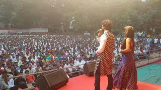 Khesari Lal Yadav और Nidhi Jha का जबरदस्त स्टेज शो | रूप सुहावन लागे दुर्गा माई के - Hit Stage Show