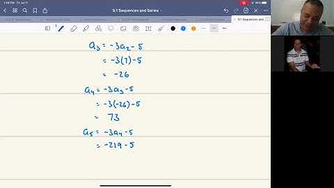 Recursive Sequences and Factorials 9.1 p2