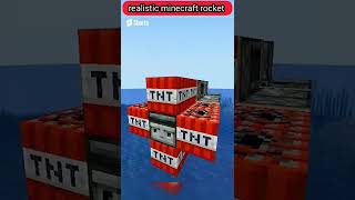 The first time I made a realistic Minecraft rocket | اول مرة اصنع صاروخ ماين كرافت واقعي 😂🔥