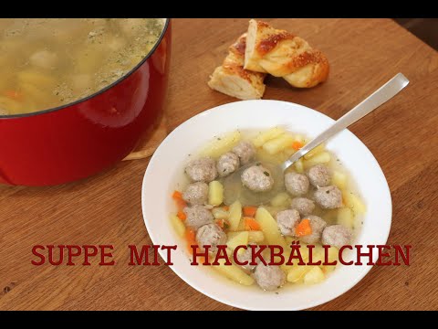 Video: Kartoffelsuppe Mit Hackbällchen