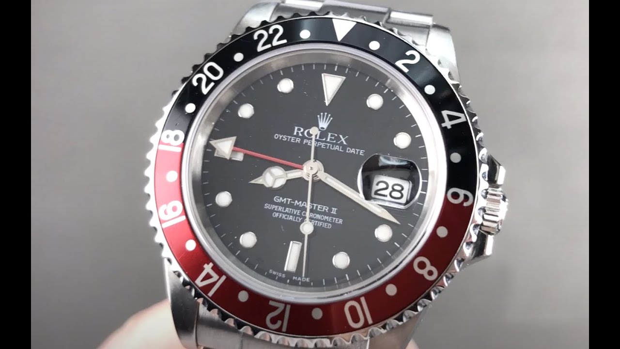 Rolex GMTMaster II "Coke" Bezel 16710 Rolex Watch Review YouTube