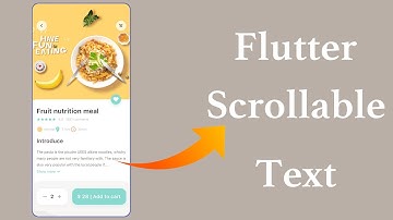 Scrollable Text inside Stack and Column | Positioned Widget
