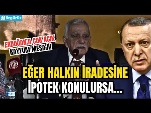 Ahmet Türk'ten iktidara çok açık kayyum mesajı!