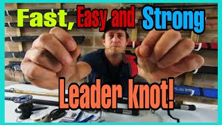 HOW TO tie the BOB SANDS/ SLIM BEAUTY KNOT. How to attach A Leader to your MAINLINE, QUICK & EASY!