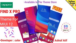 Oppo Find X Pro Theme For Miui 12|Xiaomi Devices|By color and Ashraf screenshot 5