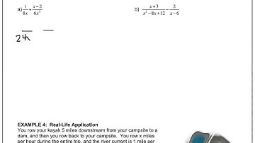 Algebra - 11.6 Adding and Subtracting Rational Expressions