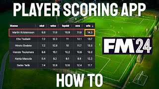 How to use the FM24 Player Scoring System app