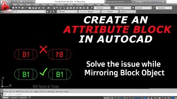 Create an Attribute Block in AutoCAD||Solve Block Mirror Issue||Make Block Properly in CAD||CAD Tip