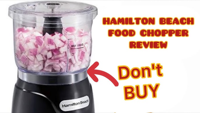 Hamilton Beach Stack & Press 72850 Food Processor & Chopper Review