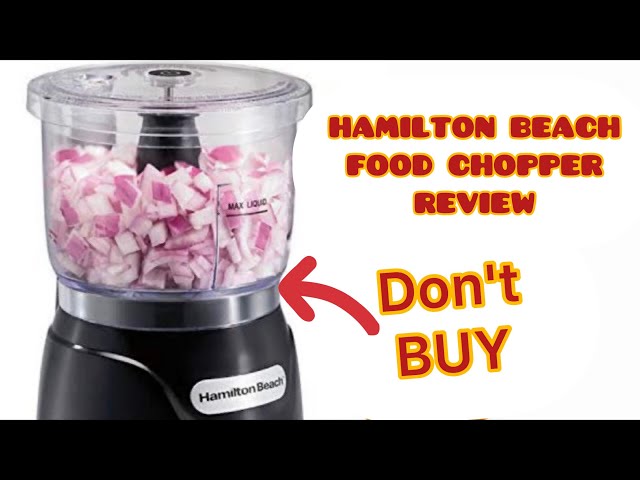 Hamilton Beach 3 Cup FreshChop Mini Food Chopper, Black, 72603 