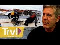 A Hard Lesson In Sailing a &quot;Dixie Cup&quot; | Anthony Bourdain: No Reservations | Travel Channel