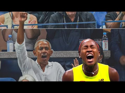 Barak Obama couldn&#39;t control himself after lucky Coco Gauff defeated Laura Siegemund at US Open