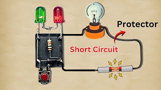 Short Circuit Protection Circuit | Short Circuit Protection with One Relay