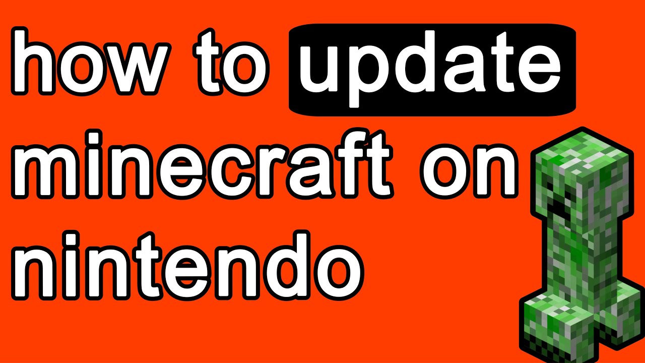How To Update Minecraft on Nintendo Switch - YouTube
