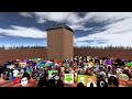 BALDI COLOUT FUL SELELE DELGADO YOSHIE AND ALL EMOJI NEXTBOTS IN MAZE #GMod #NExtBots