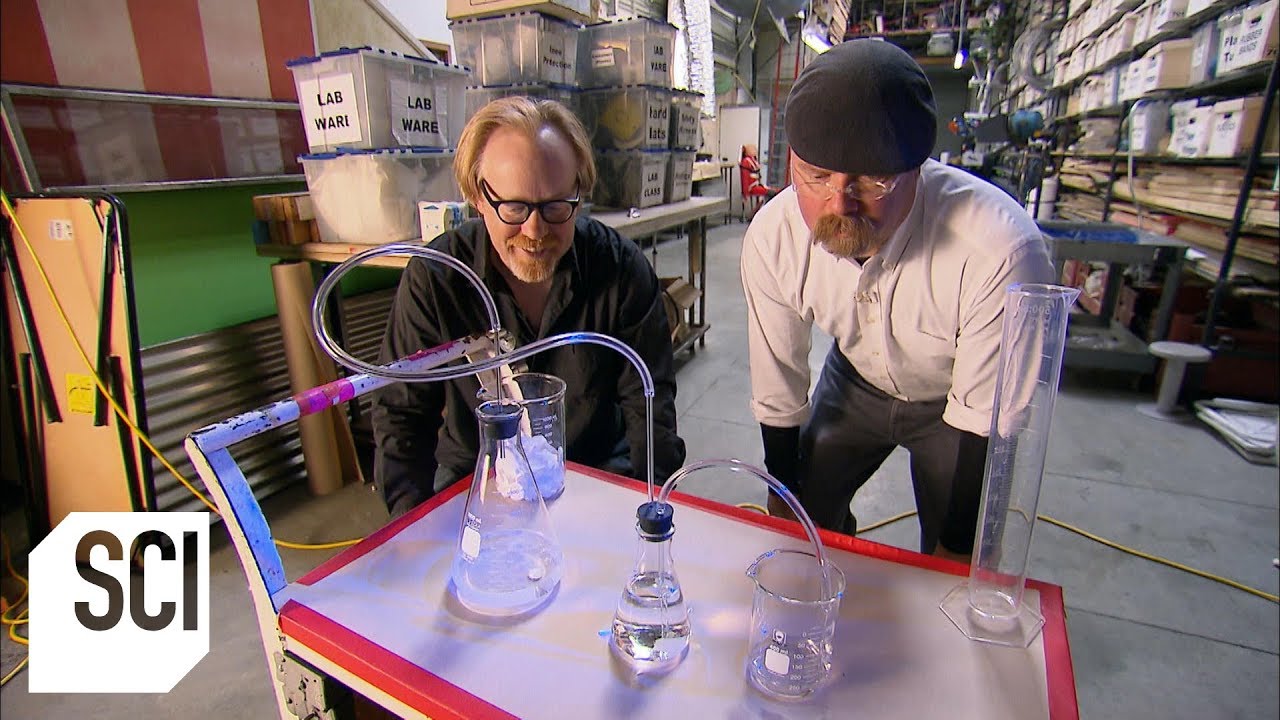 How Much Pressure is Generated by Antacid Tablets? MythBusters YouTube