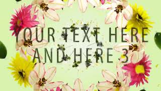 Flowers Dance | After Effects Project Files - Videohive template