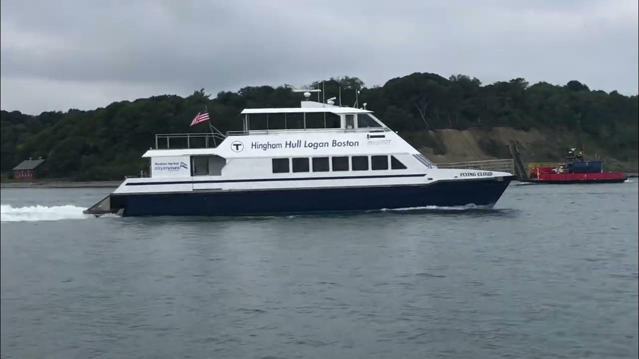 MBTA Hingham/Hull Ferry leaving Hull, Massachusetts Around 842 AM