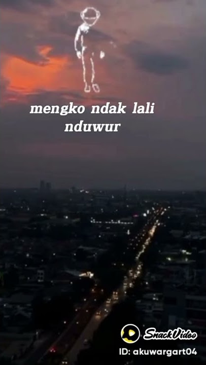wong Urip  iku Ora usah digawe Susah Pegel ngadek ya Lunguh yo ngono iku lur