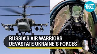 Putin's Ka-52, Su-34, Su-25 Fighter Jets Decimate Ukrainian Positions in Donetsk | Watch