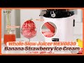 Kuvings whole slow juicer revo830banana strawberry sorbet recipe