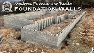 Block Foundation Wall for our Modern Farmhouse