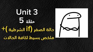 انكليزي سادس اعدادي : يونت 3  شرح مفصل وبسيط لحالة الصفر + ملخص ذهني لكافة حالات( if الشرطية )✅