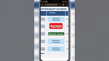 Pm Internship payment status kaise check kare💸l pm Internship 6000 kb milega l pm Internship #shorts