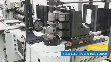 Fully Electric CNC Tube Bending Machine -  eMOB63CNC - Jet Fuel Lines Application  | AMOB