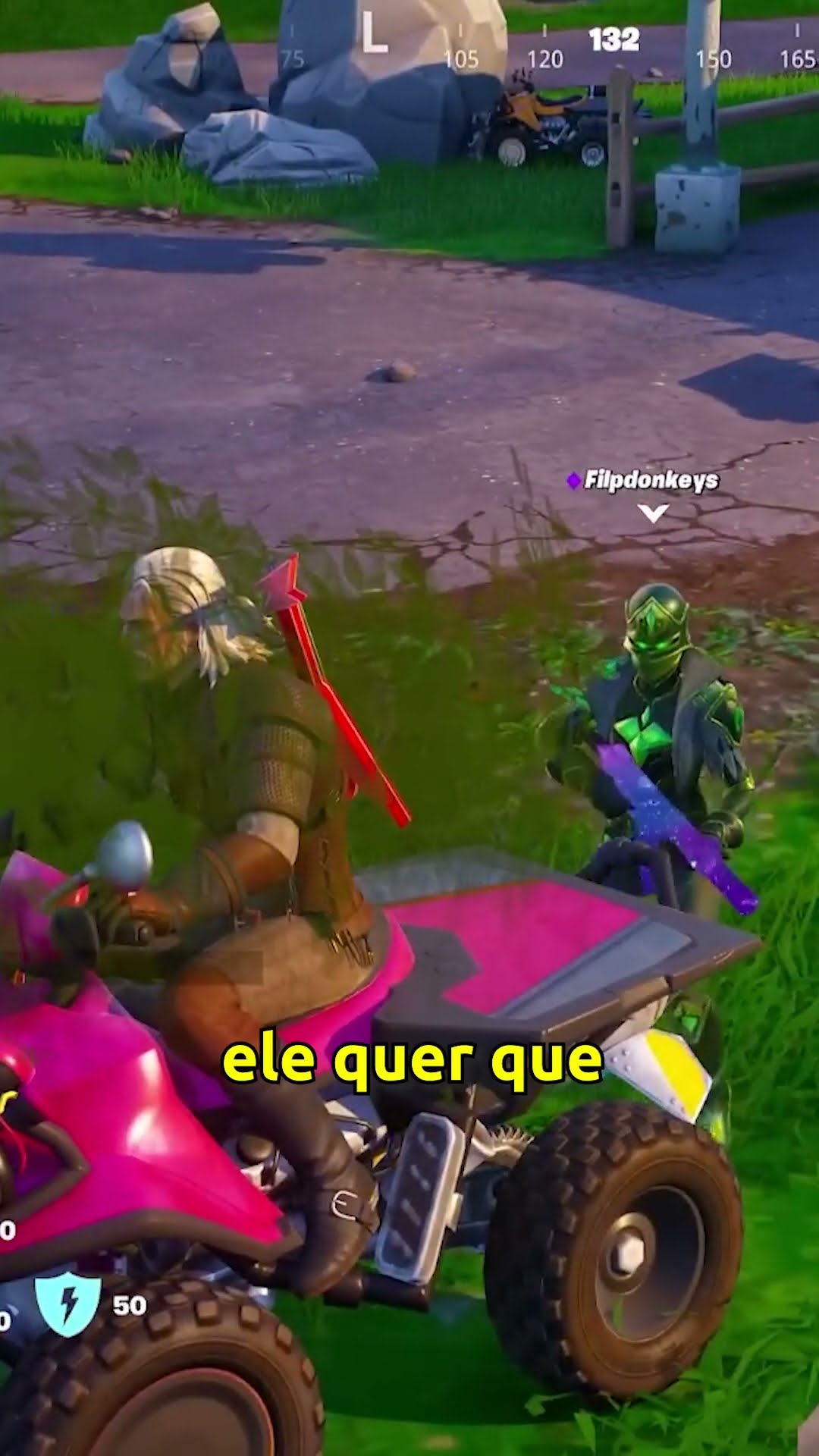 TOMA A SUA MOTO kkkkk - Brancoala Games no Fortnite #Shorts