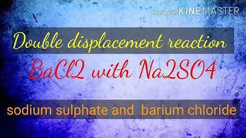 Double Displacement reaction, Na2SO4 with BaCl2