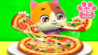 my special pizza song abc song more kids songs nursery rhymes mimi and daddy