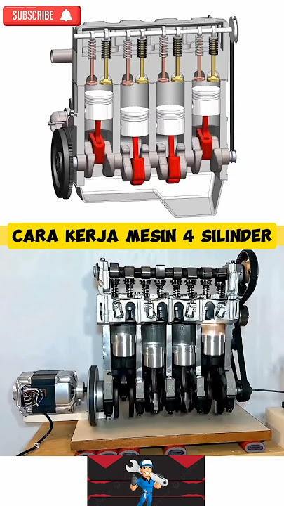cara kerja mesin 4 silinder #shorts #viral #machine #otomotif