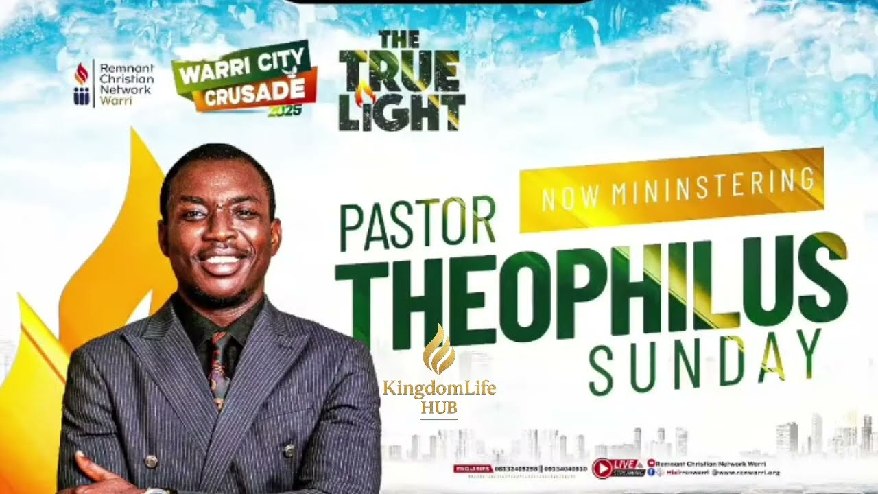 MIN. THEOPHILUS SUNDAY LIVE MINISTRATION AT THE RCN WARRI CRUSADE 2025