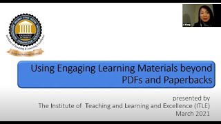 ITLE - Using Engaging Materials
