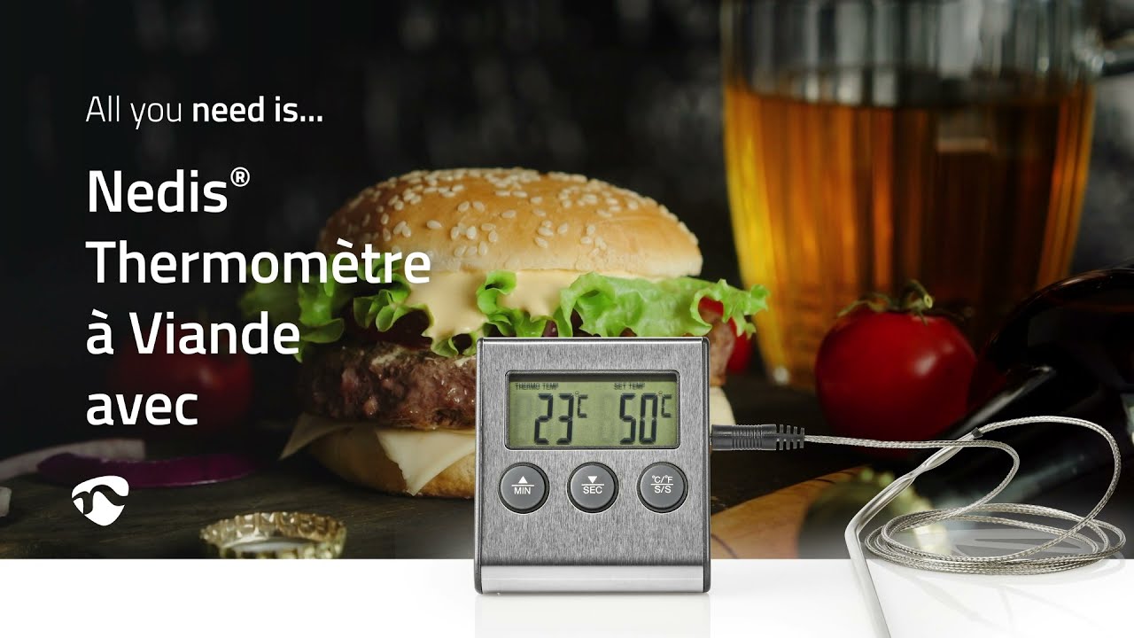 Thermomtre  Viande avec Minuteur  KATH104SS FR