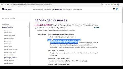 Pandas # pd.get_dummies