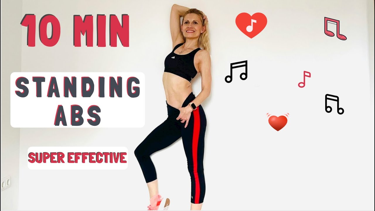 10 min STANDING ABS Workout (Intense & No Equipment) - YouTube